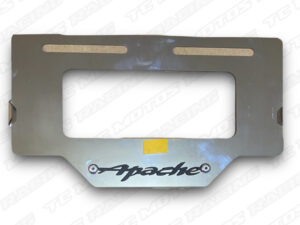 ACERO PORTA PLACA APACHE 3D NEGRO (ACC666)