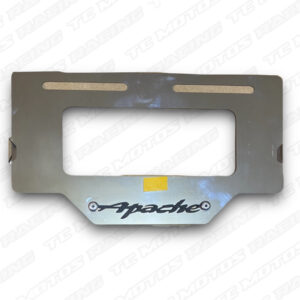 ACERO PORTA PLACA APACHE 3D NEGRO (ACC666)