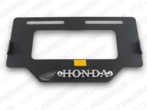 ACERO PORTA PLACA HONDA 3D (ALAS) CROMO (ACC2191)