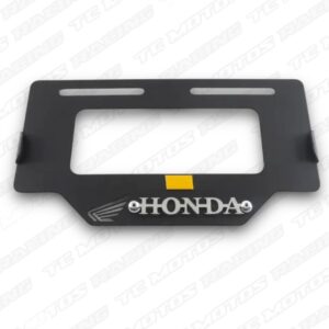 ACERO PORTA PLACA HONDA 3D (ALAS) CROMO (ACC2191)