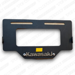 ACERO PORTA PLACA KAWASAKI 3D CROMO (ACC836)