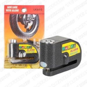 CANDADO DE DISCO CON ALARMA NEGRO FOX (ACC429)