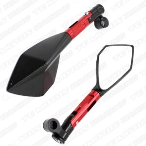 ESPEJOS LUJO 5 PUNTAS TIPO RIZOMA ROJO (MIC1181)