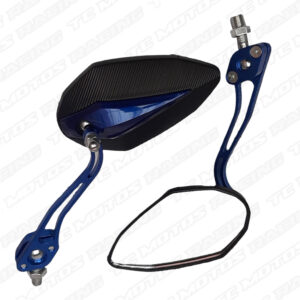 ESPEJOS LUJO ALUMINIO PUNTA DIAMANTE AZUL (MIC2647)