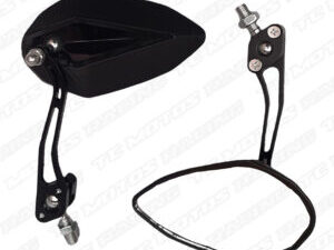 ESPEJOS LUJO ALUMINIO PUNTA DIAMANTE NEGRO (ACC460)