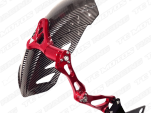 GUARDABARRO TRASERO ALUMINIO CARBONO ROJO (ACC2105)