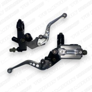 MANIGUETA DE ALUMINIO CON BOMBA DE FRENO DE LUJO PLATA (ACC2277)