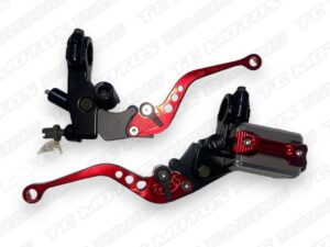 MANIGUETA DE ALUMINIO CON BOMBA DE FRENO DE LUJO ROJA (ACC2276)