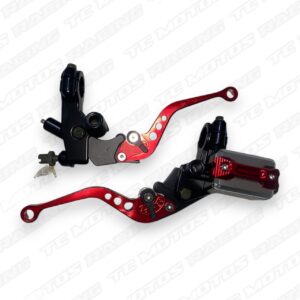 MANIGUETA DE ALUMINIO CON BOMBA DE FRENO DE LUJO ROJA (ACC2276)