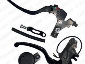 MANIGUETAS CON BOMBA TIPO BREMBO RC 19 DEPOSITO GRANDE GRIS (ACC990)