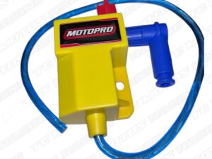 BOBINA DE ALTA + CDI RACING AKT CON CABLE DE ALTA TRASLUCIDO (ACC2504)