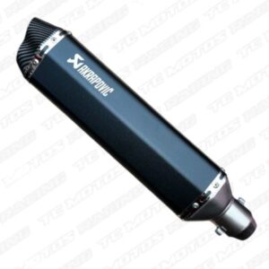 EXOSTO AKRAPOVIC 6 LADOS DOBLE SALIDA LARGO 470 MM NEGRO (ACC2251)