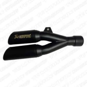 EXOSTO AKRAPOVIC DOBLE SALIDA NEGRO (ACC233)