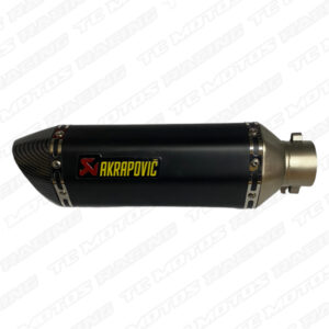 EXOSTO AKRAPOVIC TIPO 6 LADOS NEGRO (ACC232)