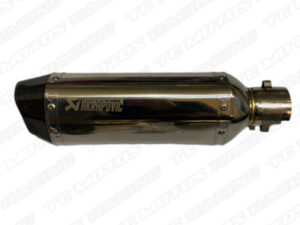 EXOSTO AKRAPOVIC TIPO 6 LADOS PLATEADO (ACC468)