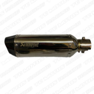 EXOSTO AKRAPOVIC TIPO 6 LADOS PLATEADO (ACC468)