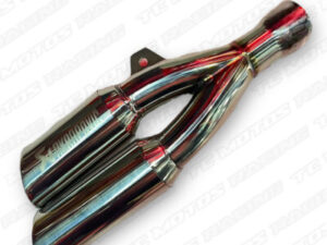 EXOSTO AKRAPOVIC DOBLE SALIDA PLATEADO (ACC812)