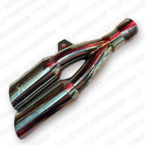 EXOSTO AKRAPOVIC DOBLE SALIDA PLATEADO (ACC812)