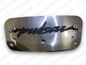 TAPA GUARDABARRO TRASERA ACERO CROMO PULSAR NS 3D NEGRO (ACC452)