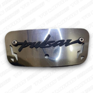 TAPA GUARDABARRO TRASERA ACERO CROMO PULSAR NS 3D NEGRO (ACC452)