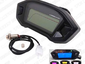 VELOCIMETRO DIGITAL UNIVERSAL TIPO FZ 7 COLORES (ACC1189)