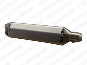 EXOSTO AKRAPOVIC 6 LADOS DOBLE SALIDA LARGO 470 MM TITANIO (ACC2252)