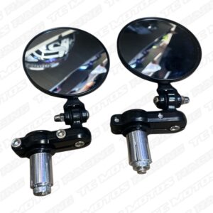 ESPEJO CAFE RACER REDONDO CON ABRAZADERA (ACC2346)