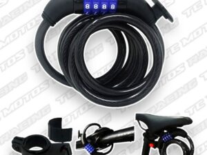 CANDADO CABLE ESPIRAL CON CLAVE GX (ACC608)