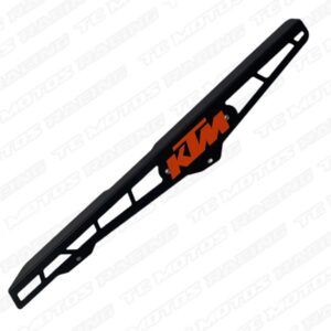 GUARDA CADENA ACERO NEGRO KTM AG/NG 3D NARANJA