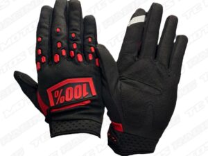 GUANTE PUNTOS NEGRO/ROJO 100% (ACC2514)